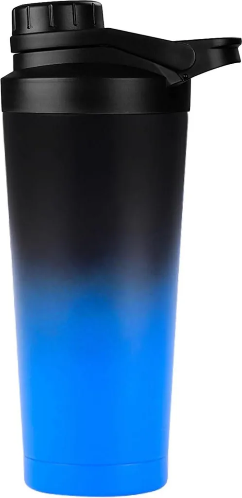 Shaker Proteine 750ml Acciaio Inox Termico - Shaker Palestra Antigoccia