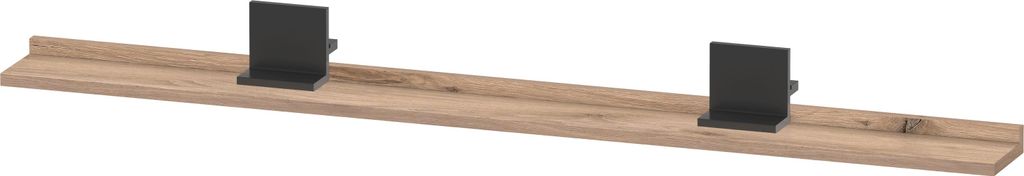 Duravit Sivida Ablage, Halterung Diamantschwarz Matt, 1280x115x35mm, SV74350BD550000