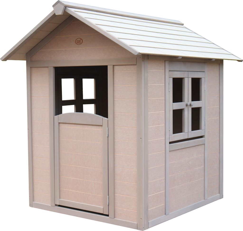 AXI Lakeside Valley Green Spielhaus aus pflanzlichem Restmaterial & Holz | Dauerhaft & Umweltschonend | Kleines Gartenhaus aus UPB Platten / Resyst...