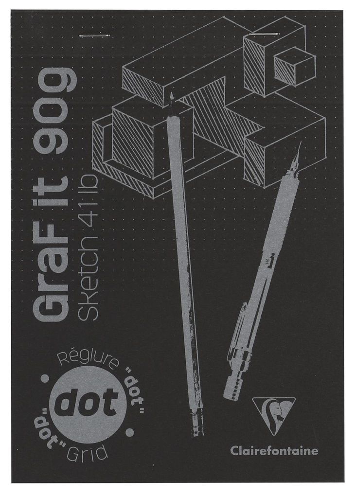 Clairefontaine GraFiT DOT A5 80Bl 90g schwarz