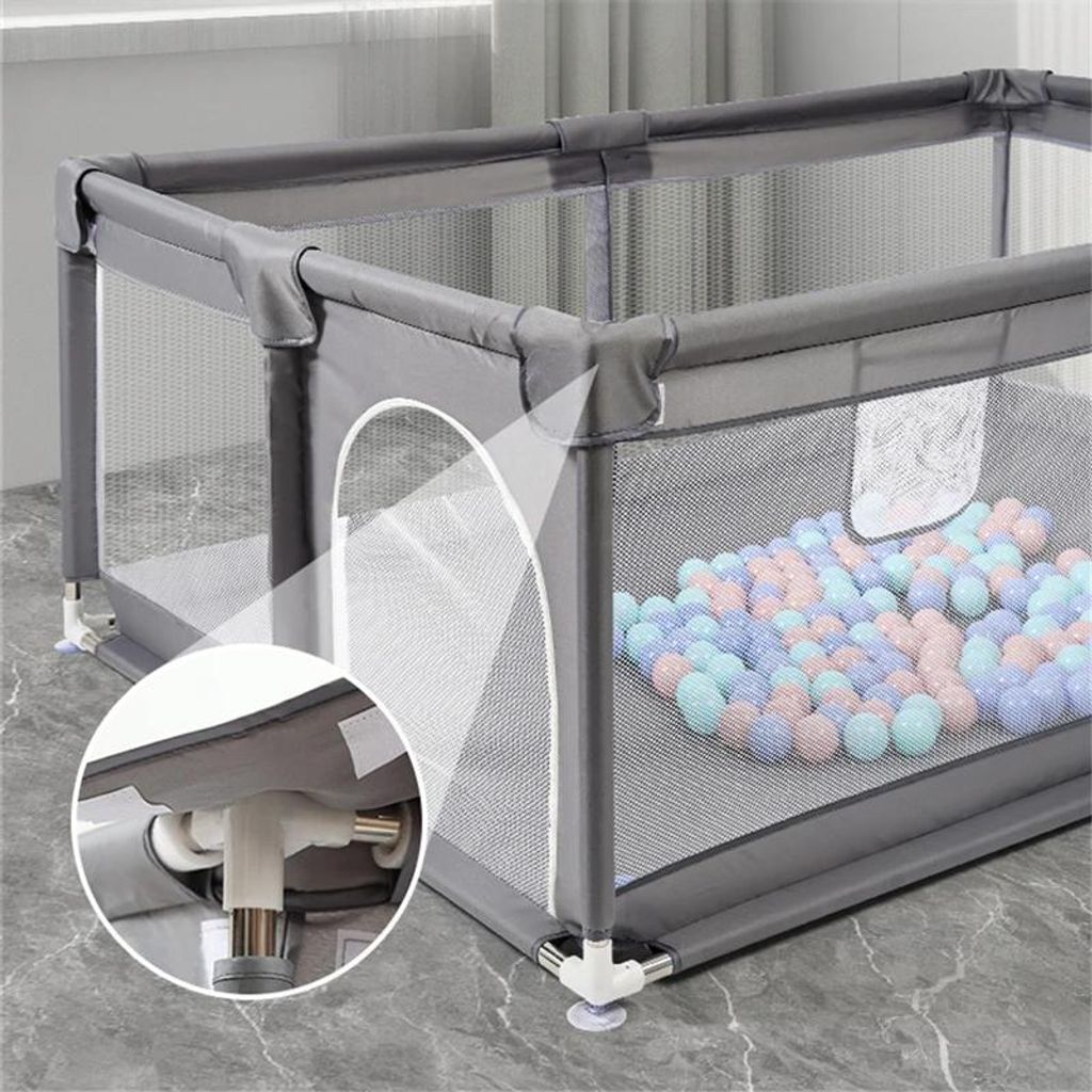 Baby Laufgitter Spielpark - Playpen HN-669-1218 - Sicherer Kinderlaufstall - Indoor & Outdoor - Unisex - Farbe HN-669-1218