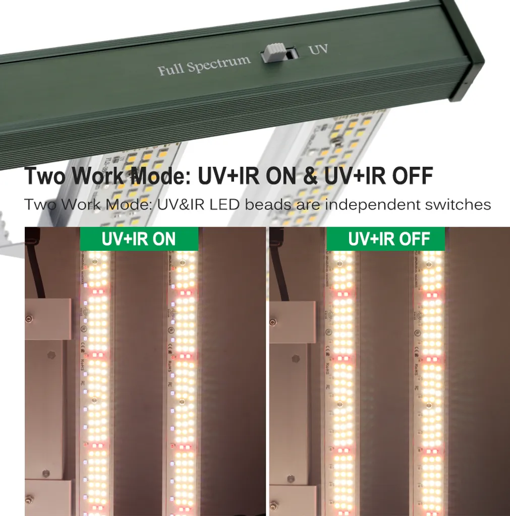 Lampe LED pour plantes 120W à intensité variable et basse consommation - 4
