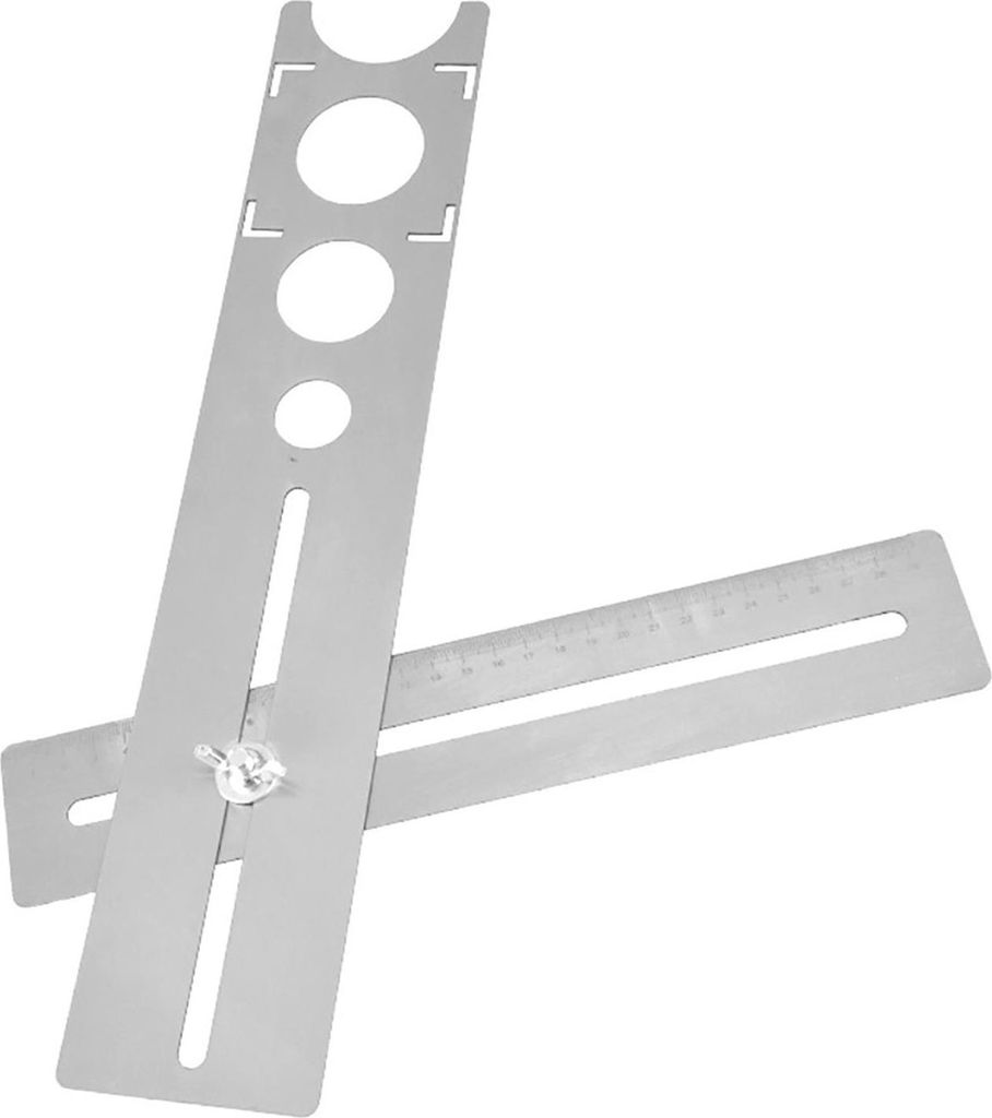 400-mm-Fliesenloch-Locator, präzises, tragbares Universal-Marmorlochwerkzeug aus Edelstahl