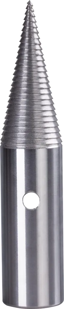Cône de fendage fileté 58x285 mm M27x2L en acier pour fendre les bûches