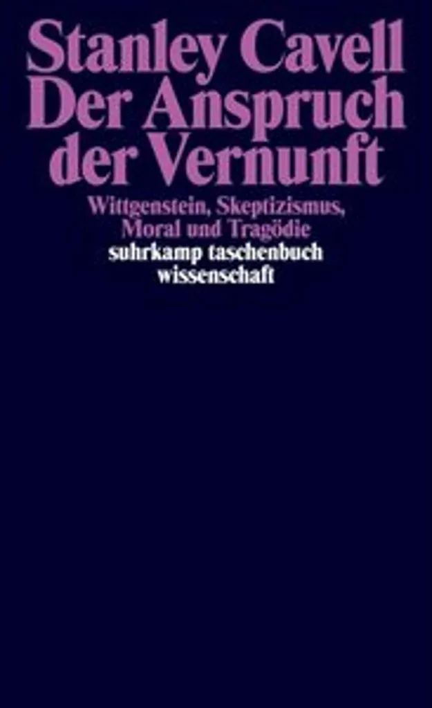 Der Anspruch der Vernunft - Ouvrage essentiel pour mémoire de Master