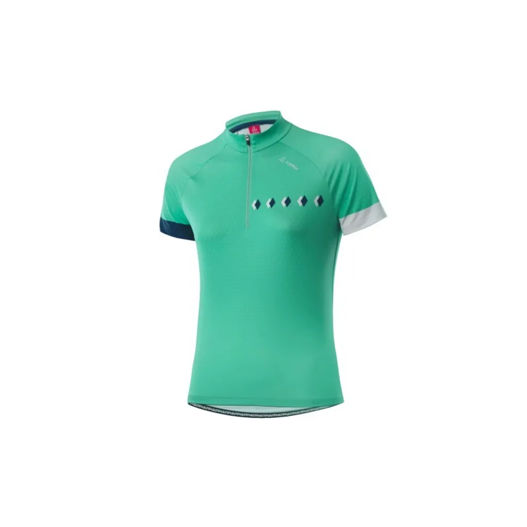 Maillot vélo femme vert Loeffler HZ Rise - Idéal sorties longues été