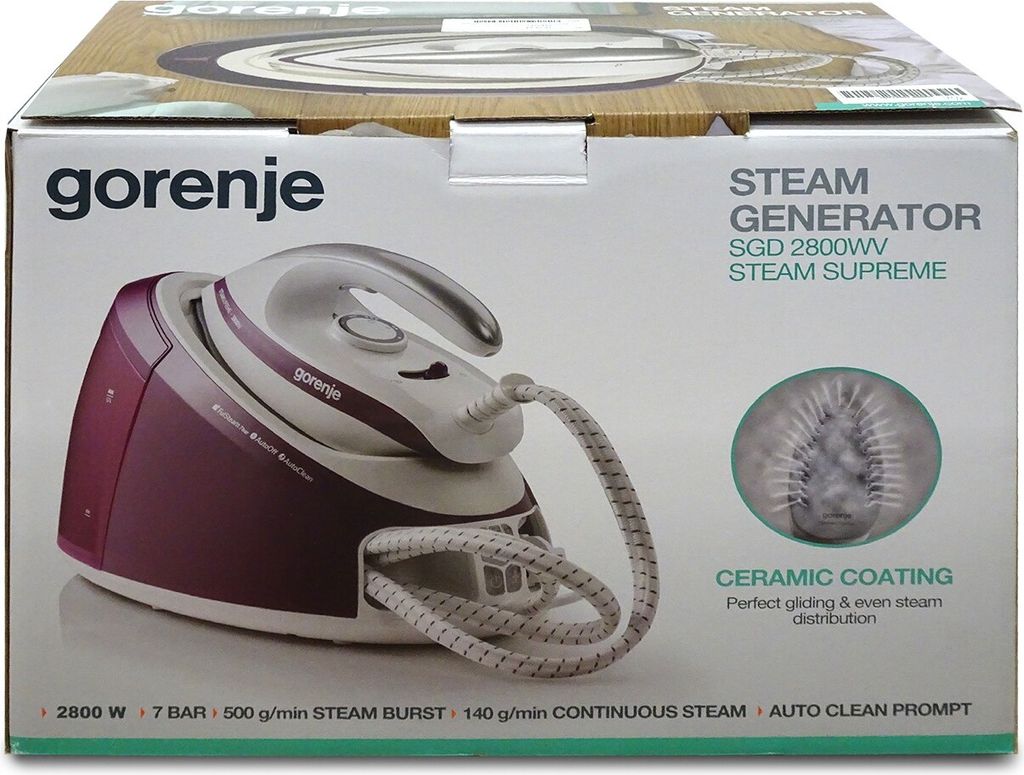 GORENJE Dampfbügelstation SGD2800WV Dampfbügeleisen 2800W Produktbild 6