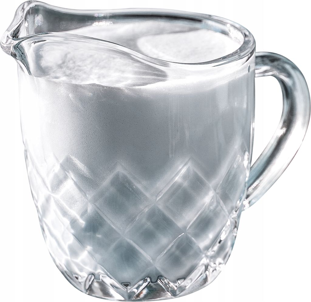 KADAX Krug "Sutri", Milchkanne mit Griff, Sahnekanne, Krug, Milchkännchen 200ml, in Diamanten