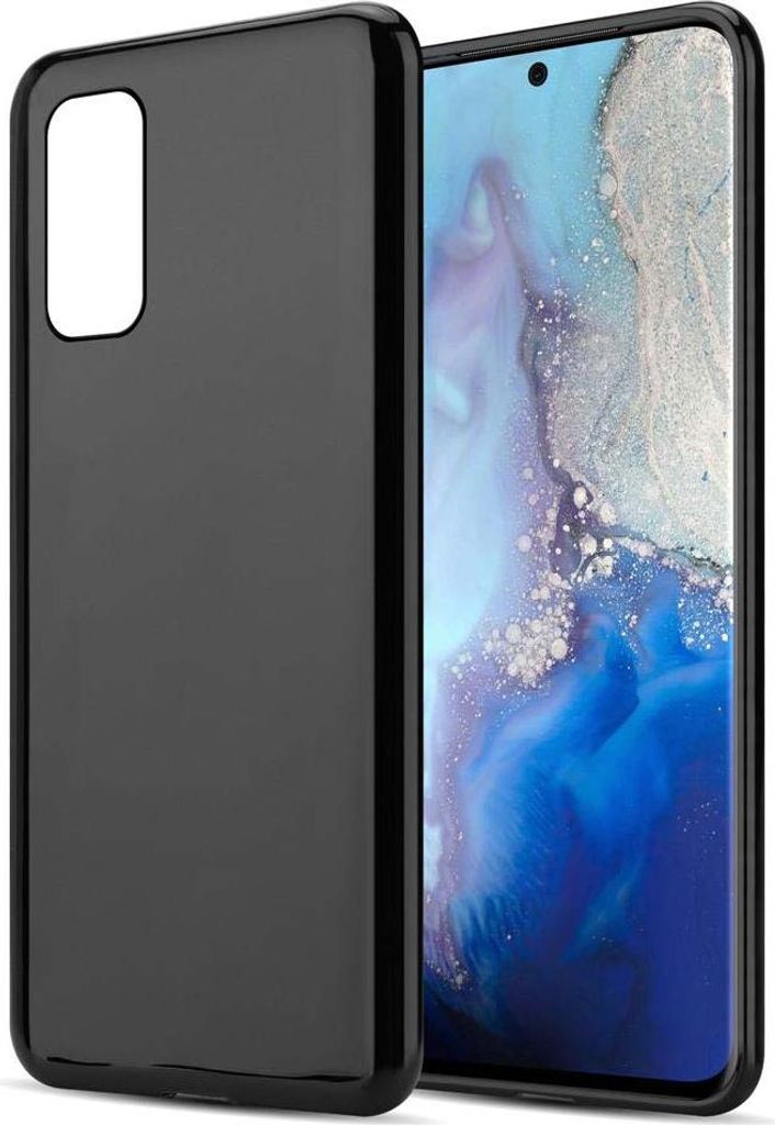 Cadorabo Hülle für Samsung Galaxy S20 Schutz Hülle in Schwarz Schutzhülle TPU Silikon Cover Etui Case