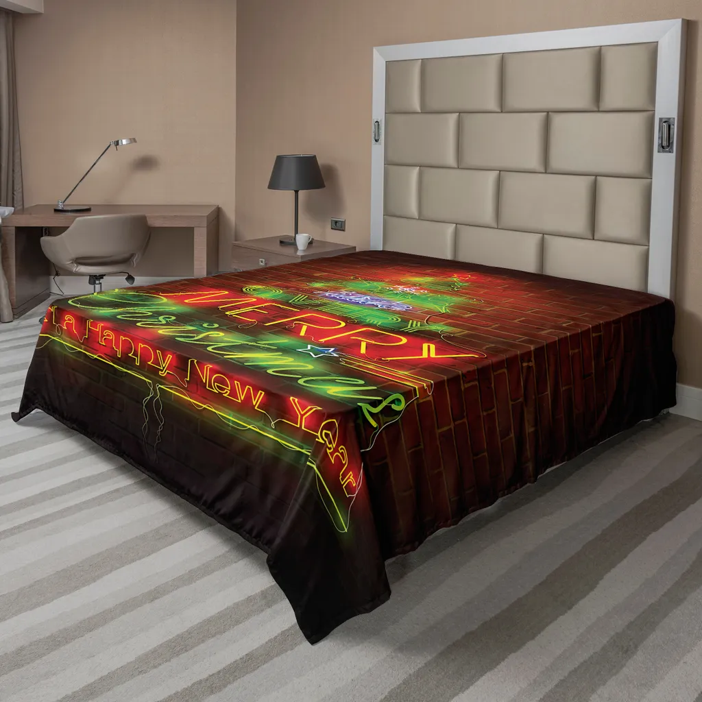 Drap de lit Noël doux 244x205cm pour literie festive non irritante