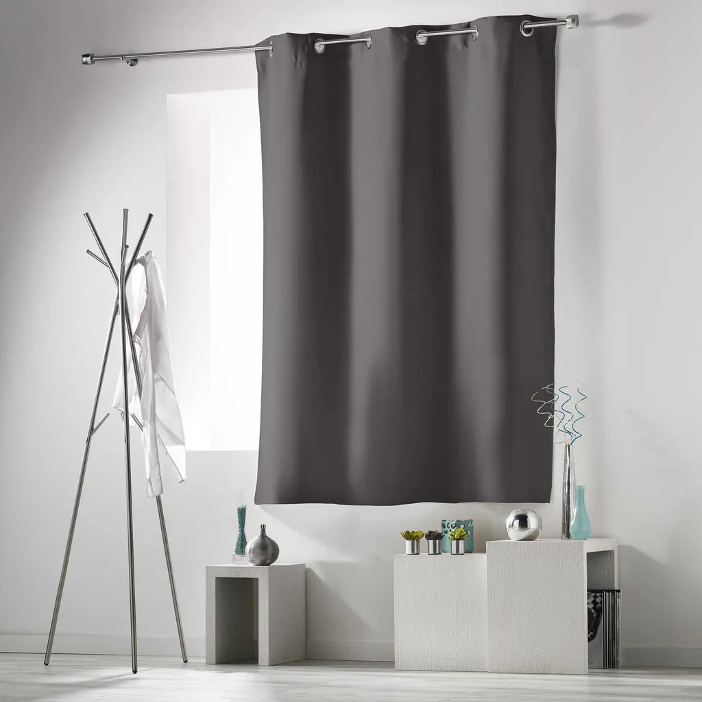 Rideau court occultant à 90% spécial radiateur - Isolation thermique 120cm