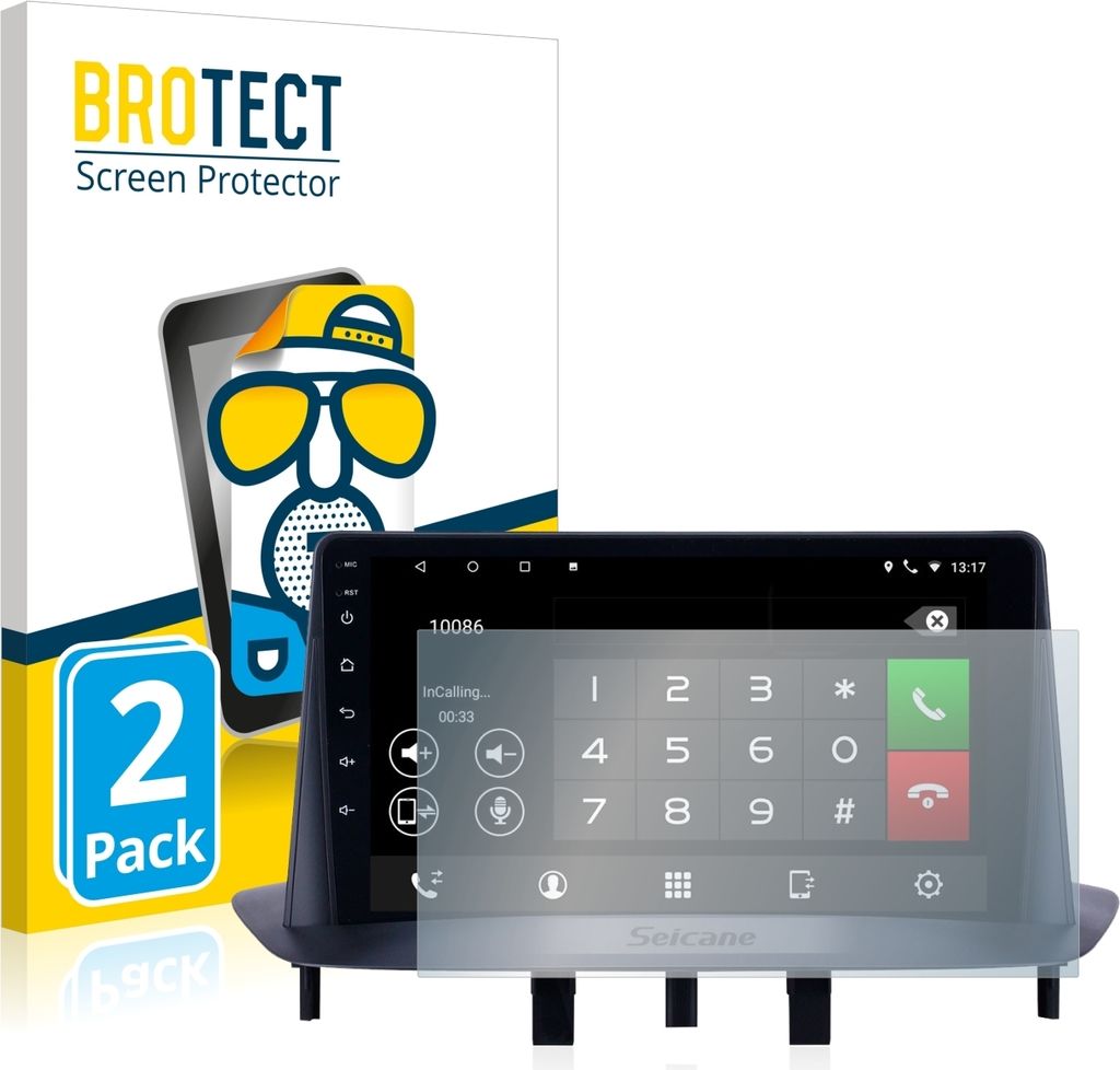 2x BROTECT Schutzfolie für Pioneer AVH-Z5200DAB Displayschutz Displayschutzfolie Folie Matt Entspiegelungsfolie