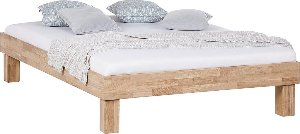 home24 Bett - Massivholz