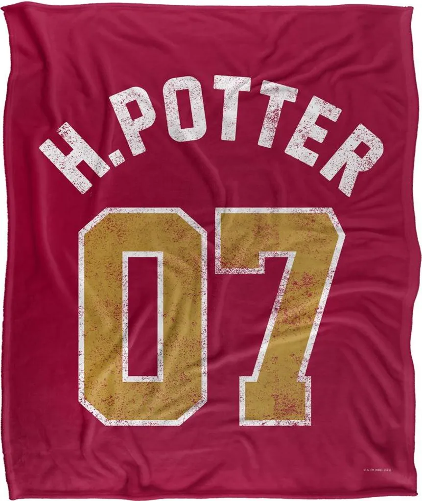 Couverture Harry Potter Supersoft Effet Soyeux Rouge et Or TV23591