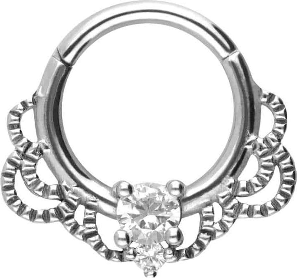 Ohrpiercing, Nasenpiercing, Septum Piercing Chirurgenstahl Segmentring Clicker ORIENTALISCHES DESIGN