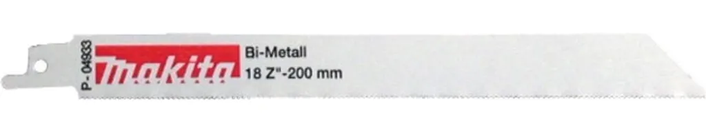 Scie Sabre Lames Makita 200mm 18Z pour Coupe Métal Intensive Pack de 20
