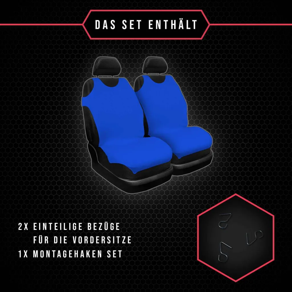 Coprisedili Sportivi Blu Hyundai XG - Tuning Interni Set 1+1 Anteriore - 5
