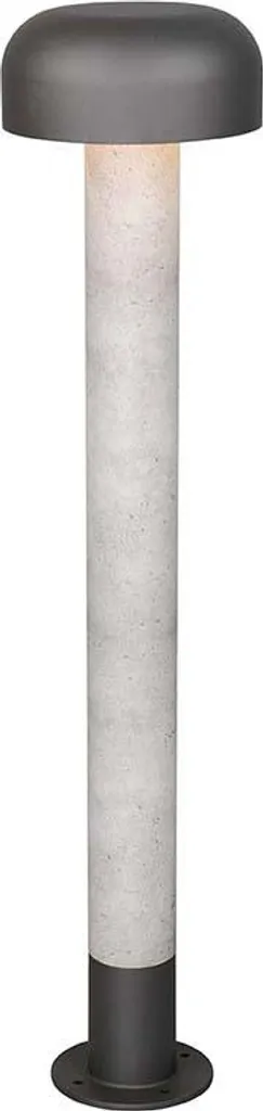 Lampadaire extérieur en aluminium gris béton hauteur 84,5 cm - PALO