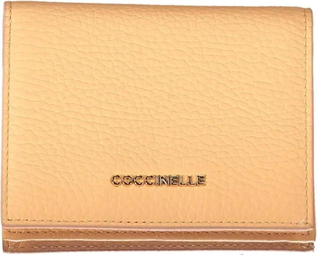 Portefeuille Coccinelle E2MW5172101 cuir souple et finitions dorées