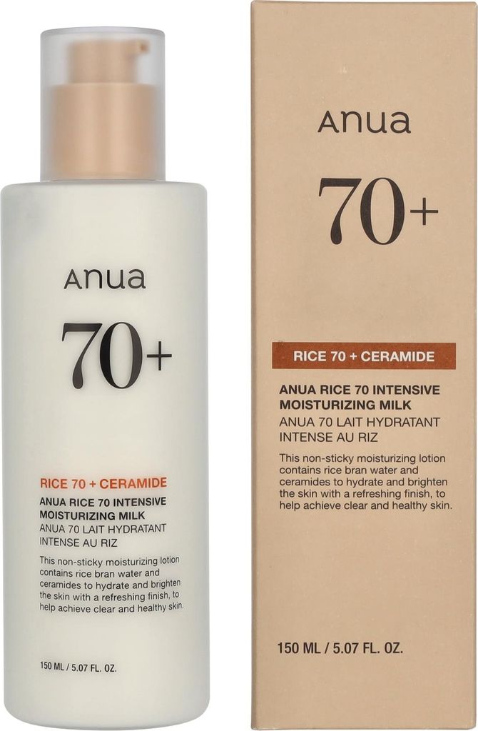 Anua Rice 70 + Ceramide Moisturizing Milk Produktbild 