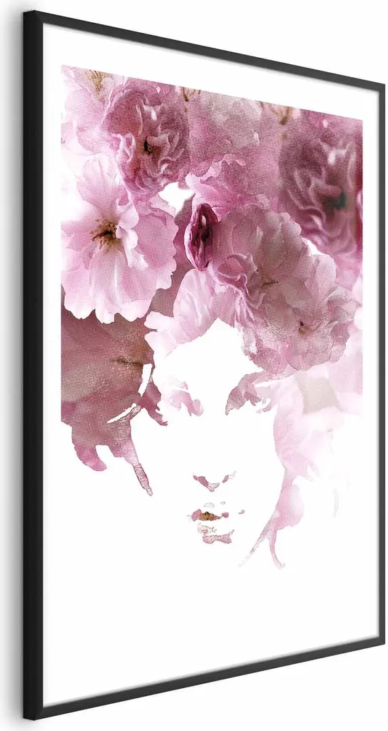 Poster Flower Gaze 40x60 cm con cornice nera con margine