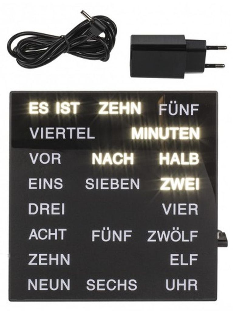 Out of the Blue Uhr mit deutscher Wort-Anzeige Produktbild 