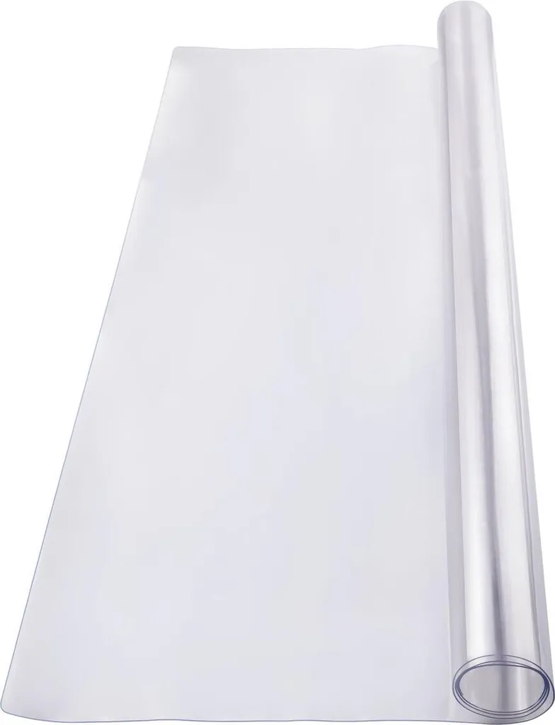 Tovaglia Trasparente in PVC 2mm 54x54 pollici Lavabile e Sicura per Bambini