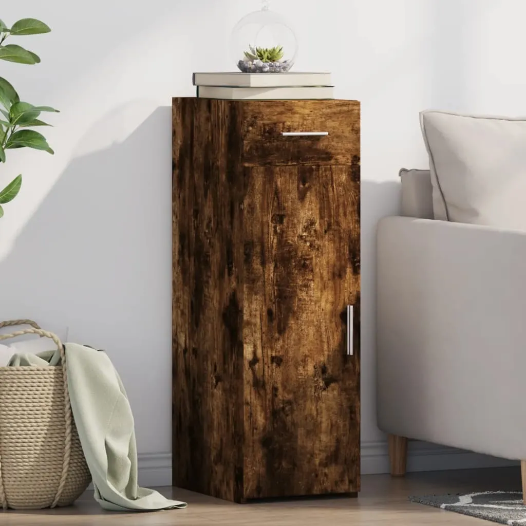 Mobiletto Credenza Rovere Affumicato 30x93 cm - Maison Exclusive Shop