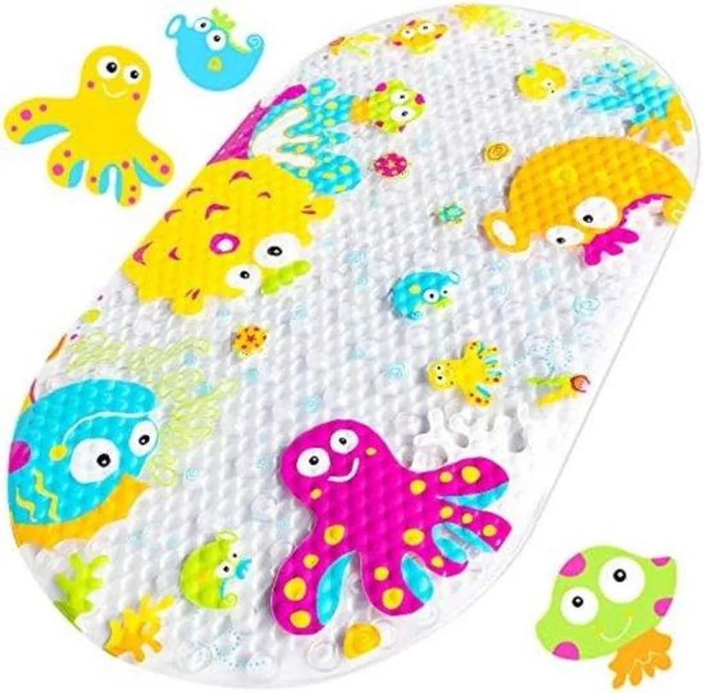 Tapis antidérapant enfant avec ventouses - PVC souple 70x40cm lavable