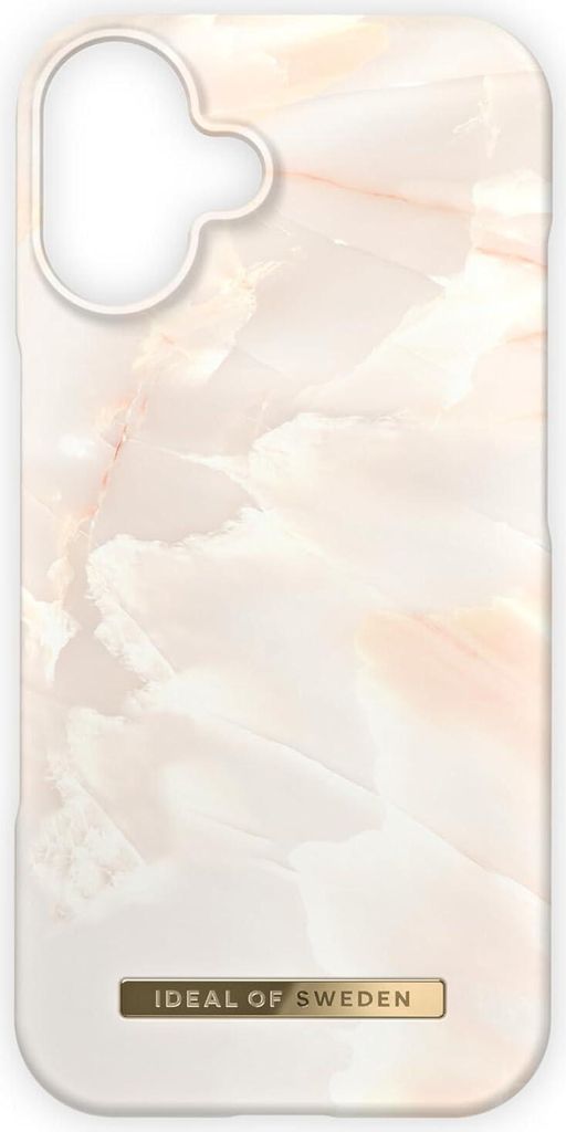 Printed Case iPhone 16, Rose Pearl Marble Handyhülle