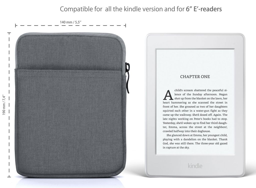 Sleeve Case Hülle Schutzhülle Neopren für Tablet eBook 10" 10 Zoll Kopfhörer 