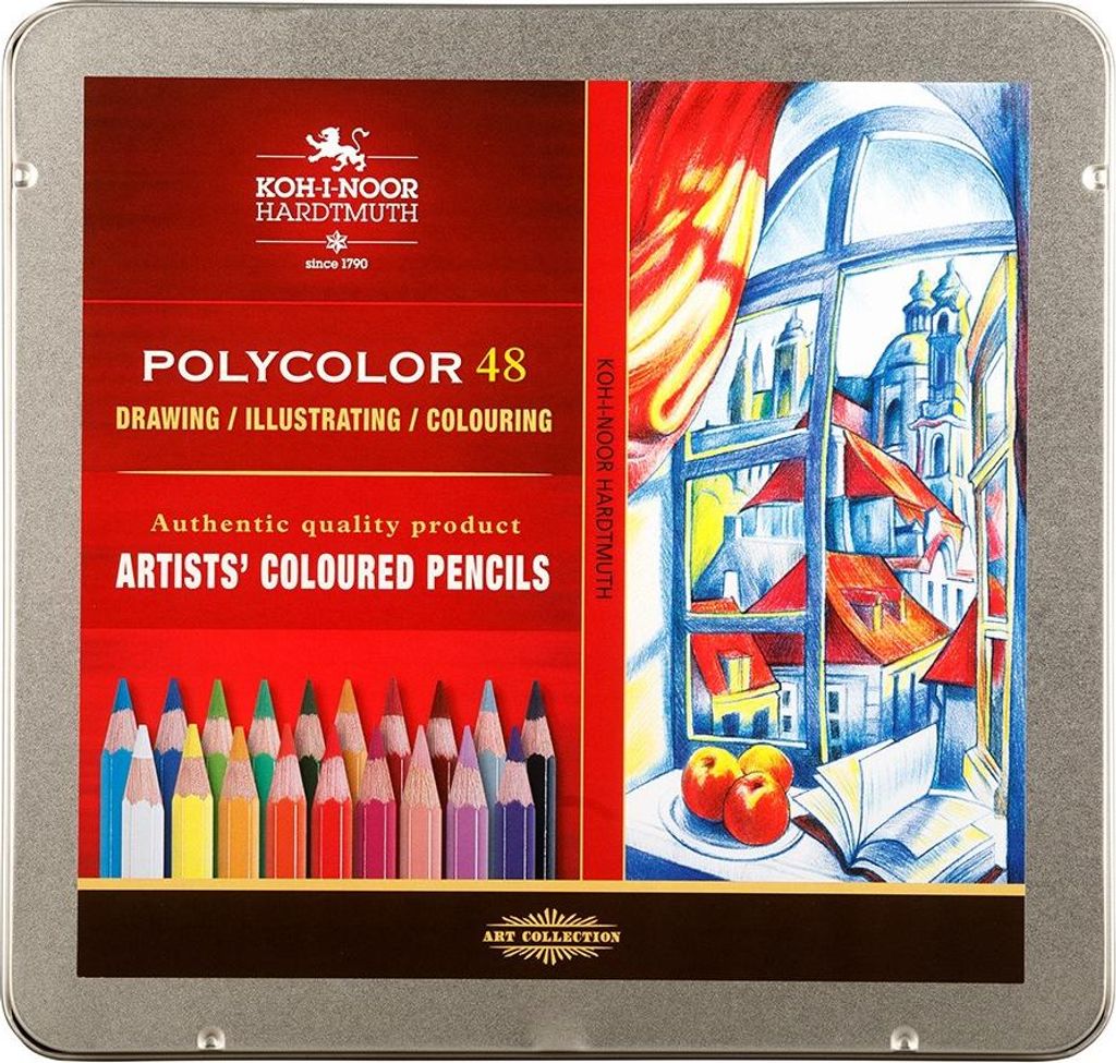 Polycolor- Künstlerfarbstifte 48er Set im Metalletui