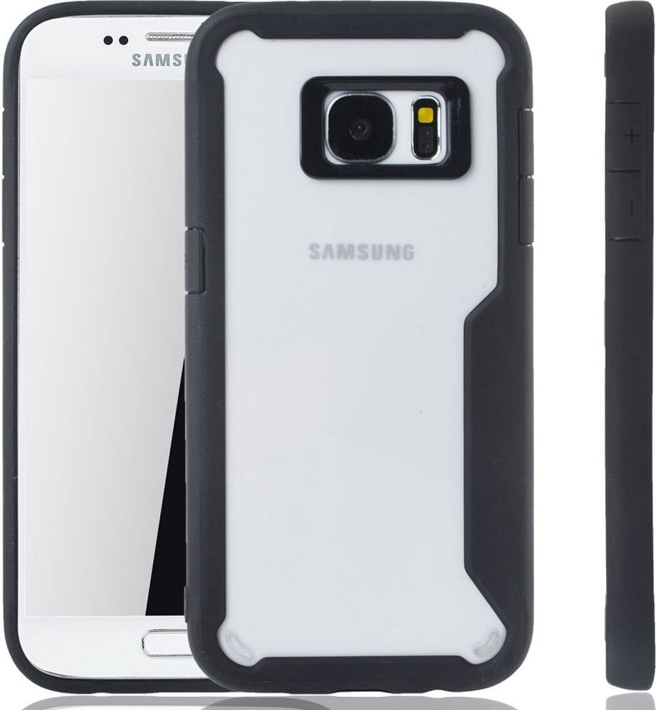 Schwarze Premium Samsung Galaxy S7 Hybrid-Editon Hülle | Produktbild 
