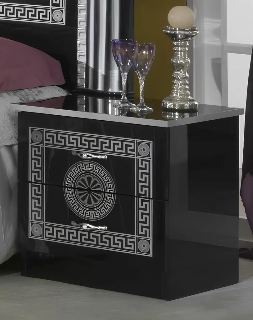 Console de nuit scandinave en bois massif blanc avec tiroirs de rangement
