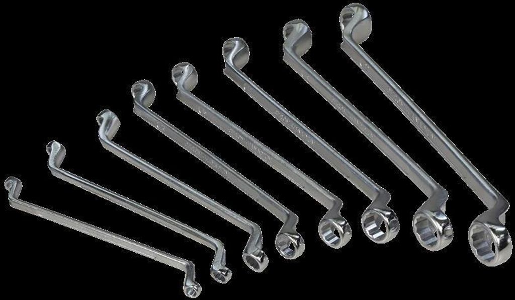 Ringschlüsselsatz, 8-tlg., Chrom-Vanadium, 8-22 mm Produktbild 