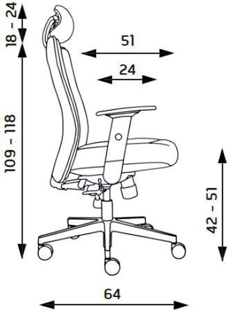LEXA Moderní kancelářská židle s podhlavníkem Seating Obrázek produktu 