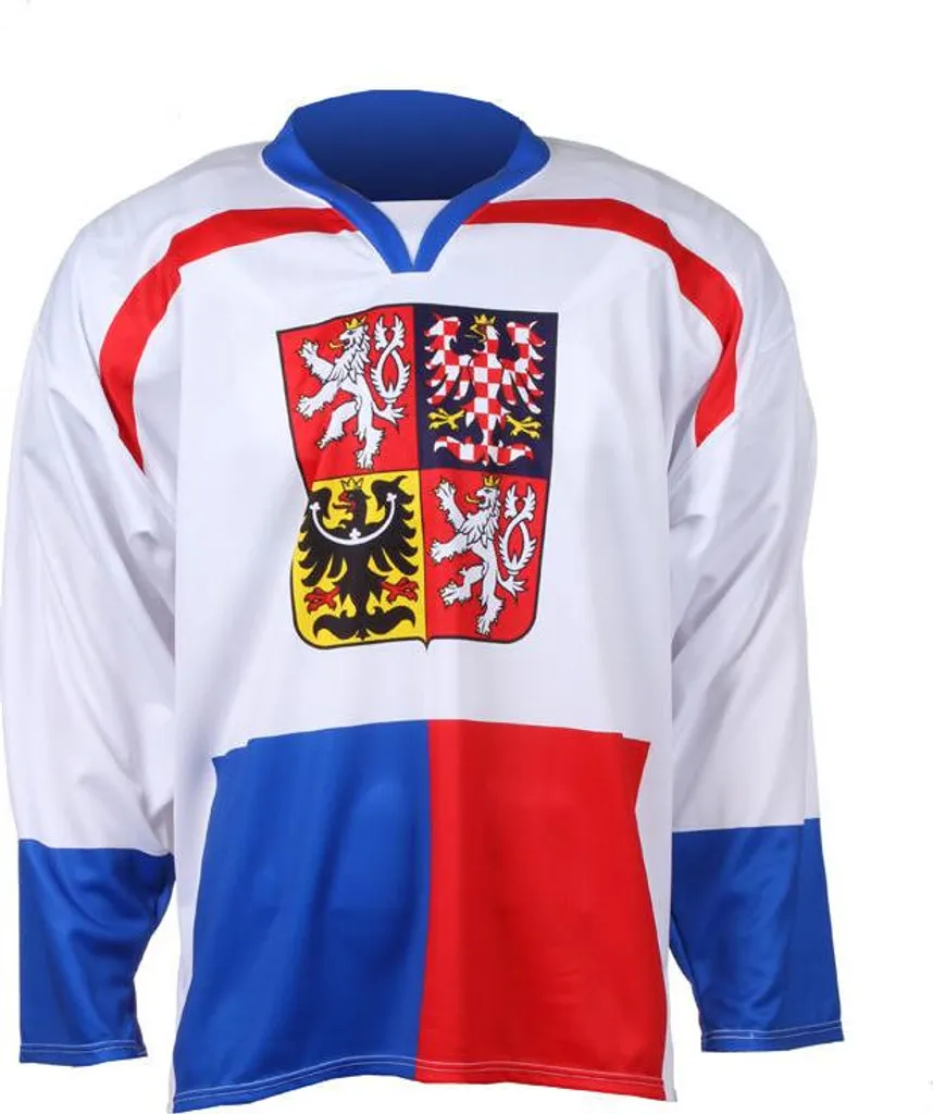Maillot Hockey République tchèque 1998 Blanc Réplique Durable Anti-Transpirant