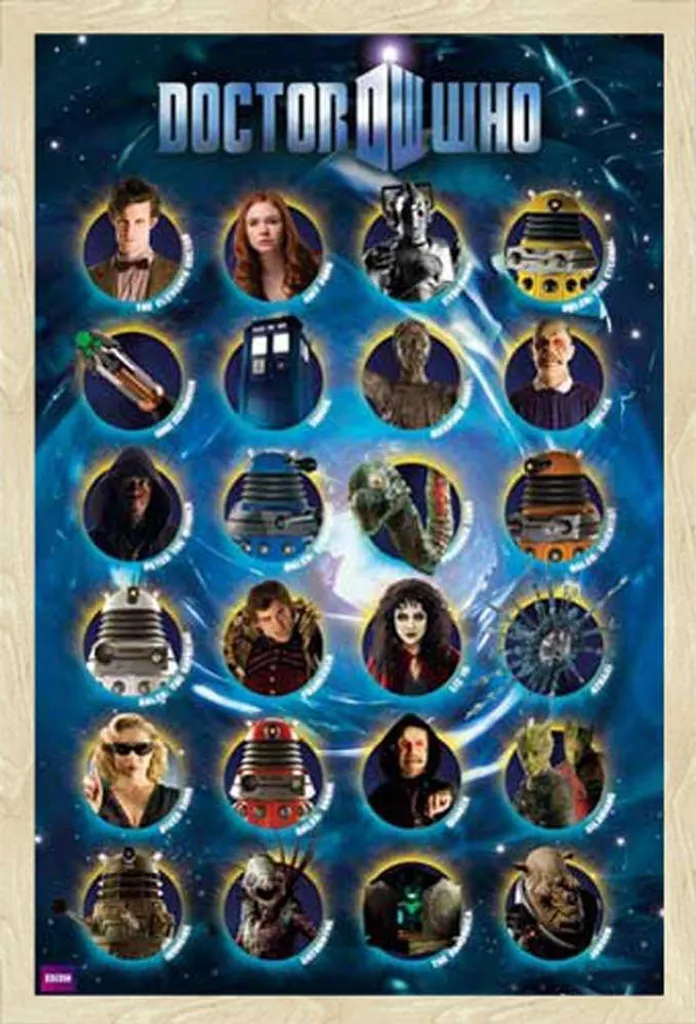 Regalo Doctor Who: Poster Ufficiale & Cornice Shinsuke® Rovere Oak