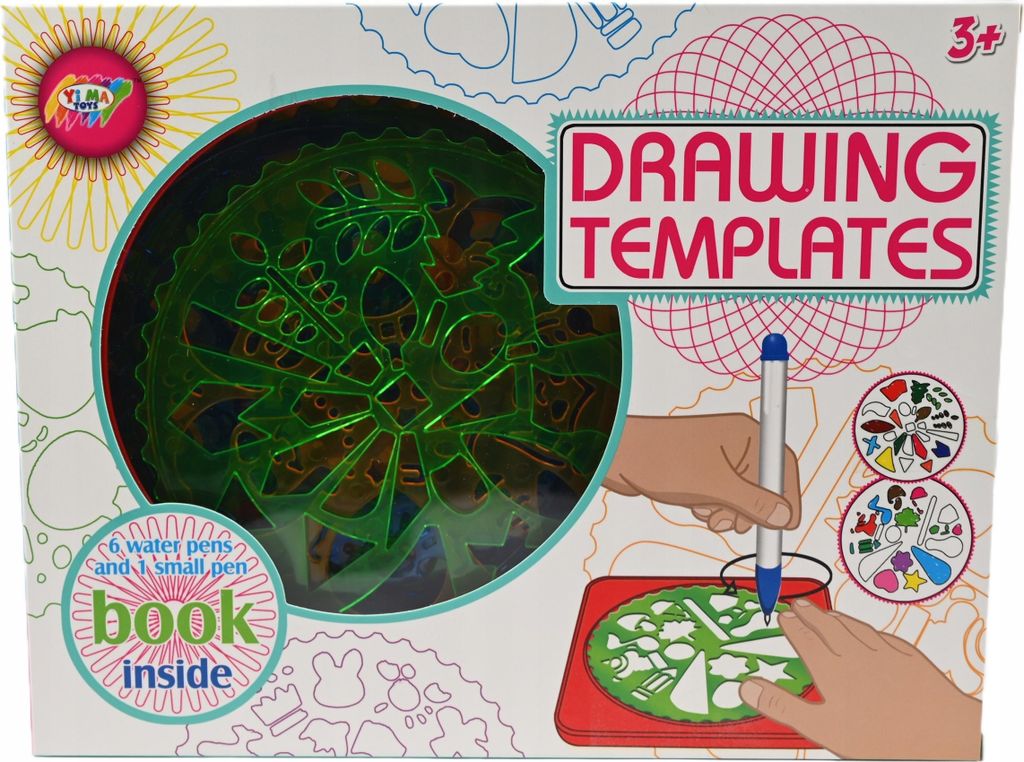 Spirograph Malset für Kinder - Zeichenschablonen für Geometrische Muster & Mandalas
