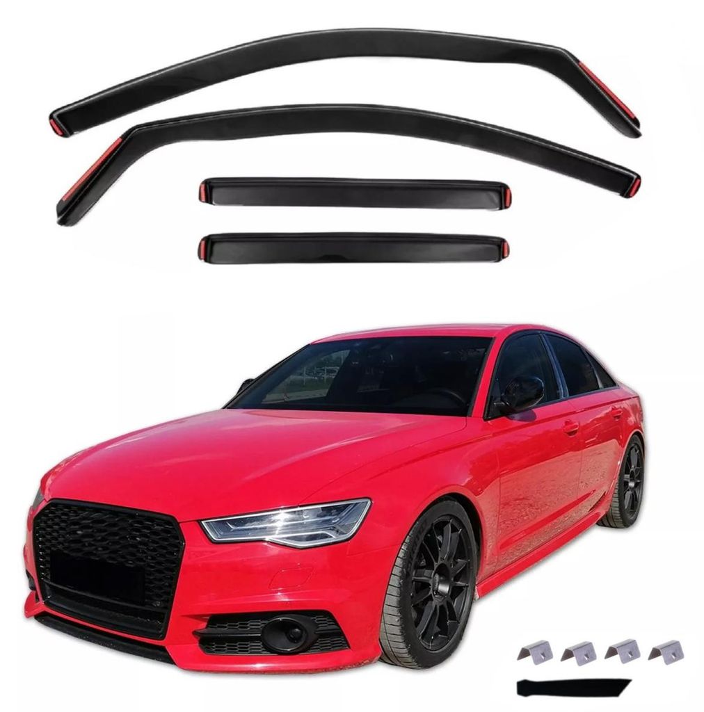 Kit complet de 4 déflecteurs pour Audi A6 C7 - Berline - Image du produit 