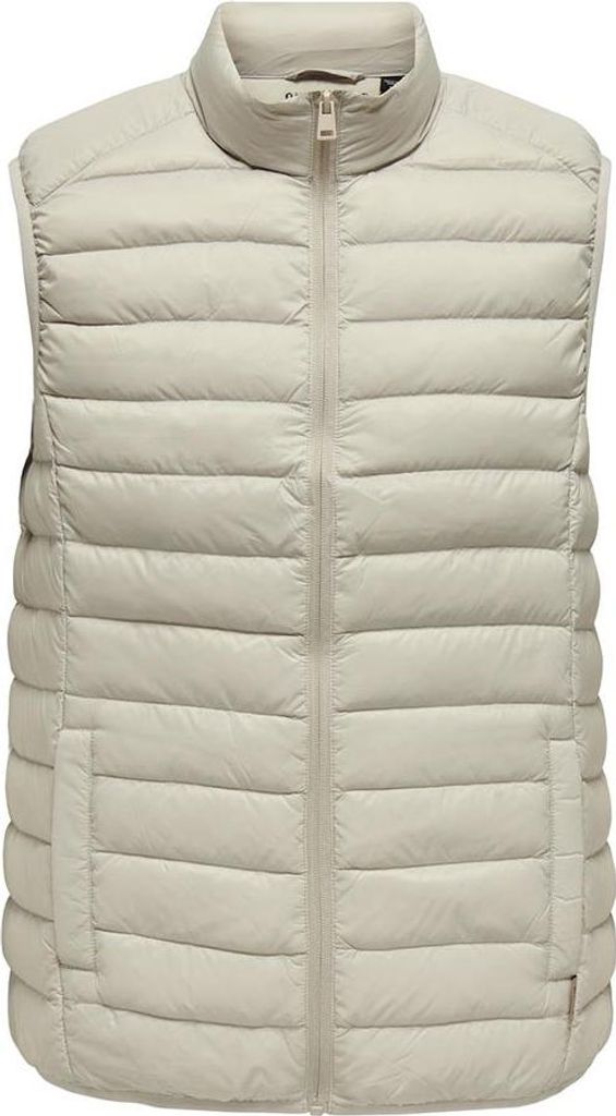 Only & Sons Gavin Light Daunenweste Beige L Herren Beige L
