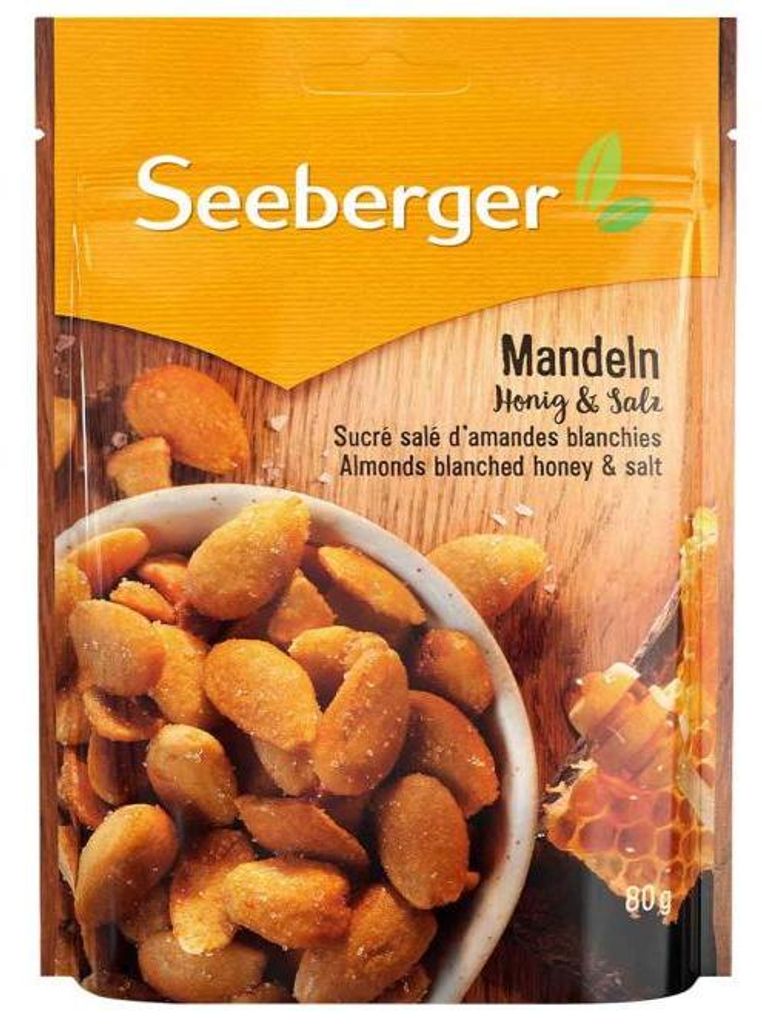 Seeberger Mandeln Honig & Salz 80g