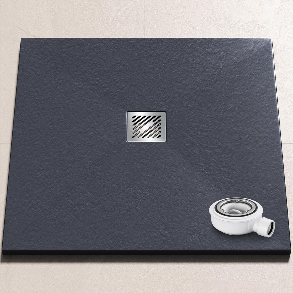 doporro Duschwanne Duschtasse 90x90x3cm aus Mineralguss in Produktbild 