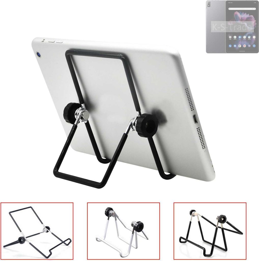 K-S-Trade Tablet-Ständer Tablet-Halterung Tablet-Aufsteller kompatibel mit Blackview Tab 16 Pro faltbarer Tischständer Tablet Halterung