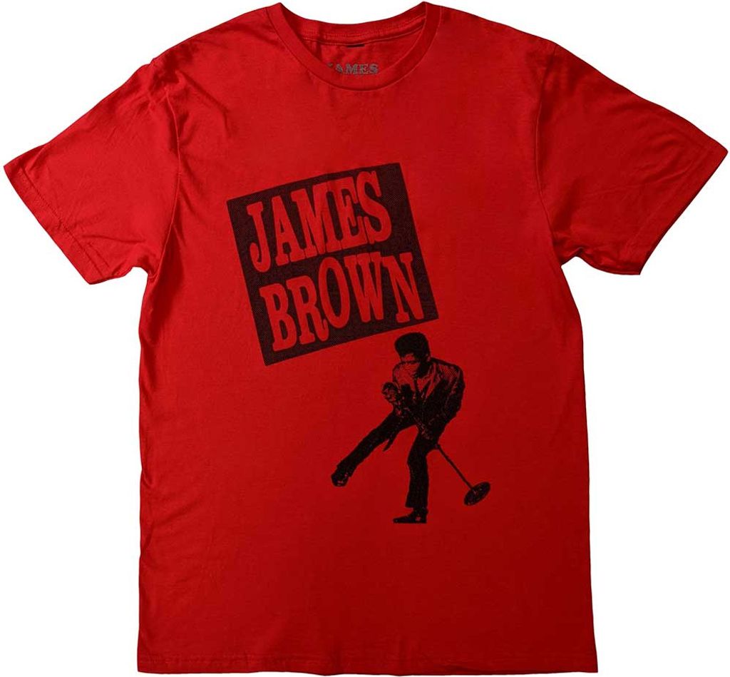 James Brown - "Halftone" T-Shirt für Herren/Damen Uni RO12390 (XXL) (Rot)