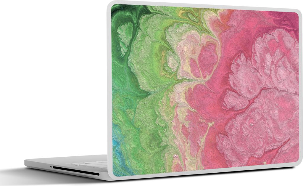 MuchoWow Laptop Aufkleber Sticker Cover Farbe - Kunst - Psychedelisch 36.5x27.5 cm - Laptop-Sticker