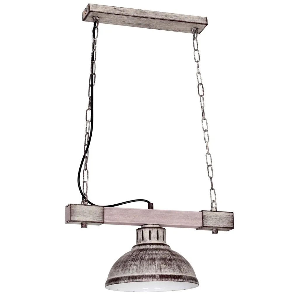 Lampe industrielle Bromp Brown 1 Flame E27 66 cm Luminex marron