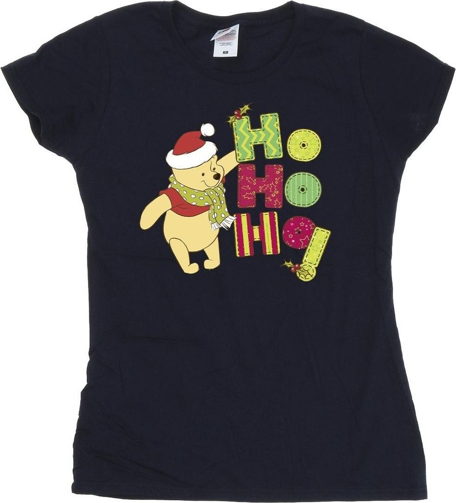 Disney - "Ho Ho Ho" T-Shirt für Damen BI44901 (S) (Marineblau)