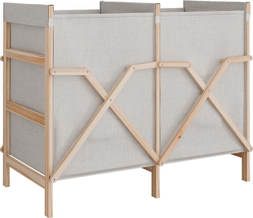 Badschrank für Wäsche Vicco Bruno Beige 80 x 64 cm mit 2 Produktbild 