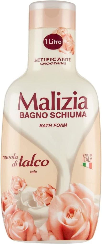 6x Malizia Bagnoschiuma Nuvola di Talco 1Lt Talk Schaumbad + Italian Gourmet Polpa 400g